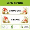 Personalizuojamos vardų kortelės | Nykštukų tema (Nr. P175)
